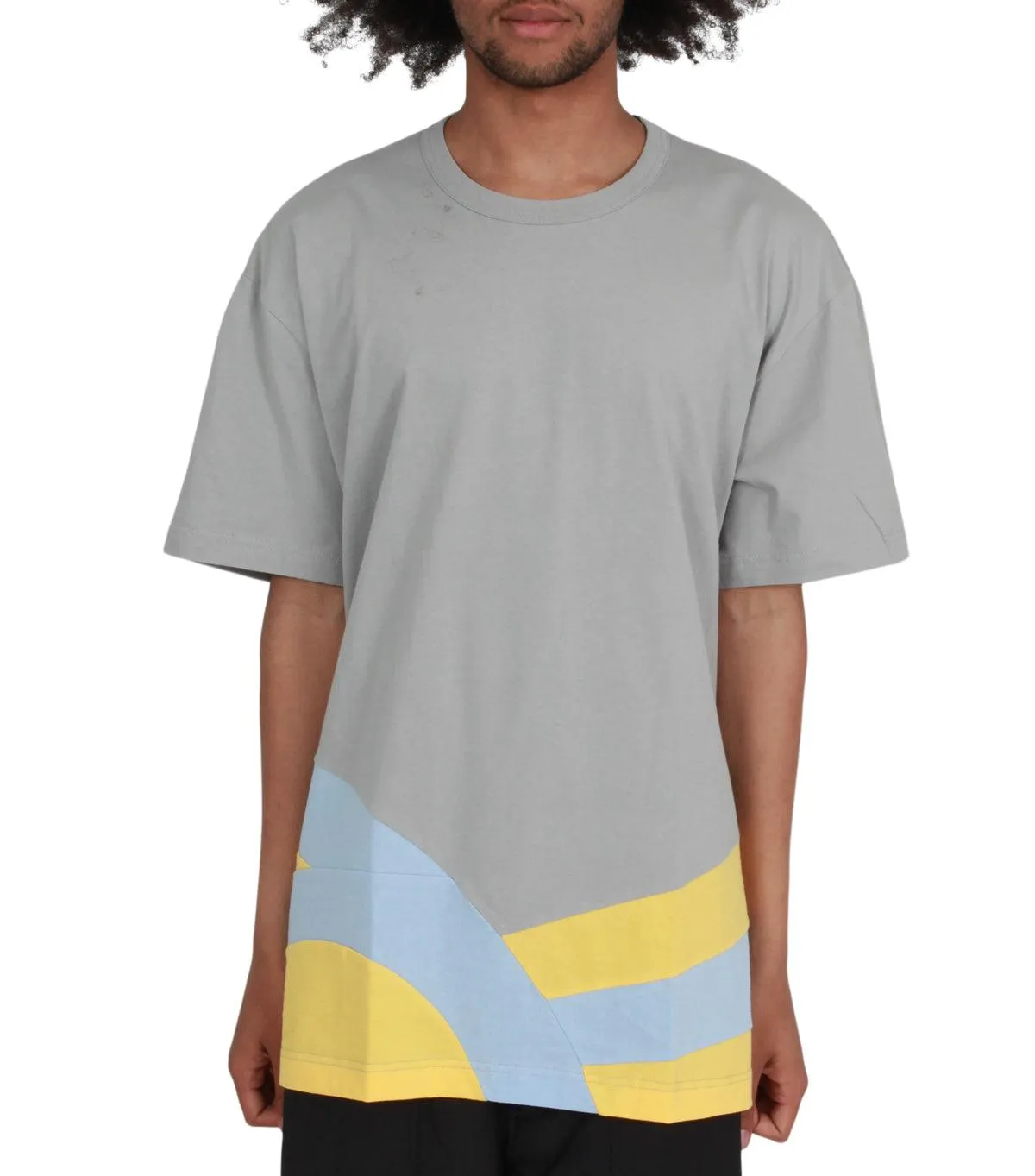 Matte Fit Breathable Lamination CdG Homme Plus T-Shirt Grey Multi