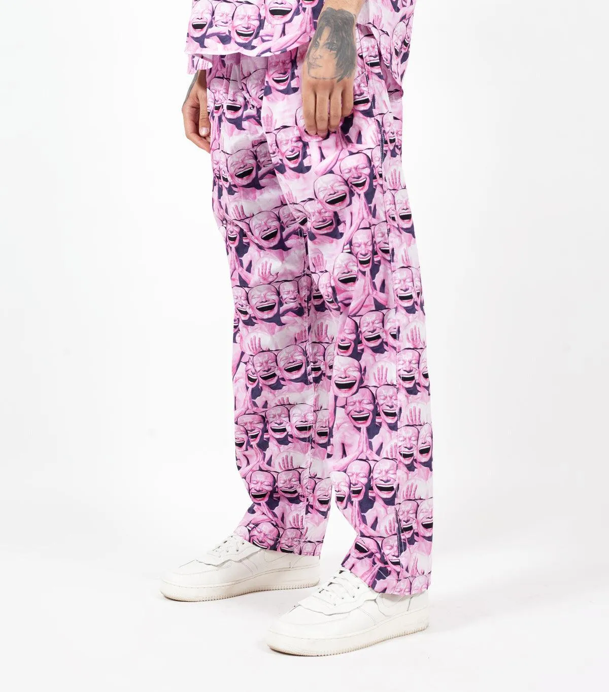 CdG SHIRT Graphic Pants Pink Bead Soul