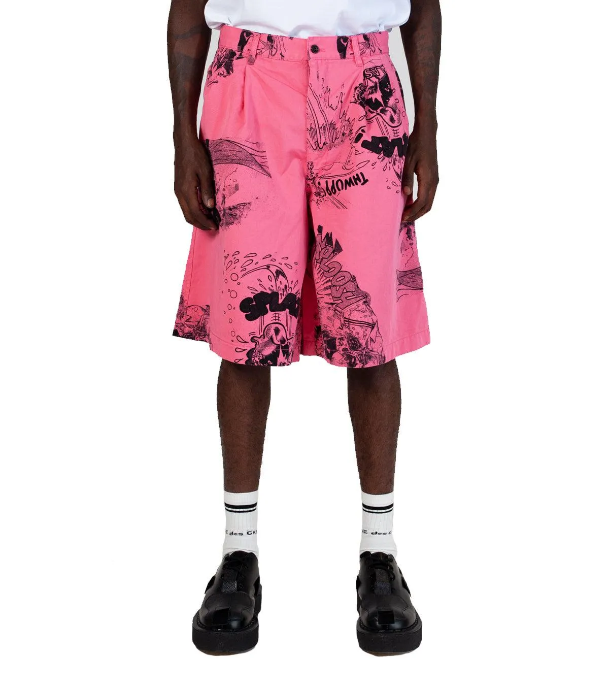 Flight Fit Scandi Clean CdG SHIRT Graphic Shorts Pink