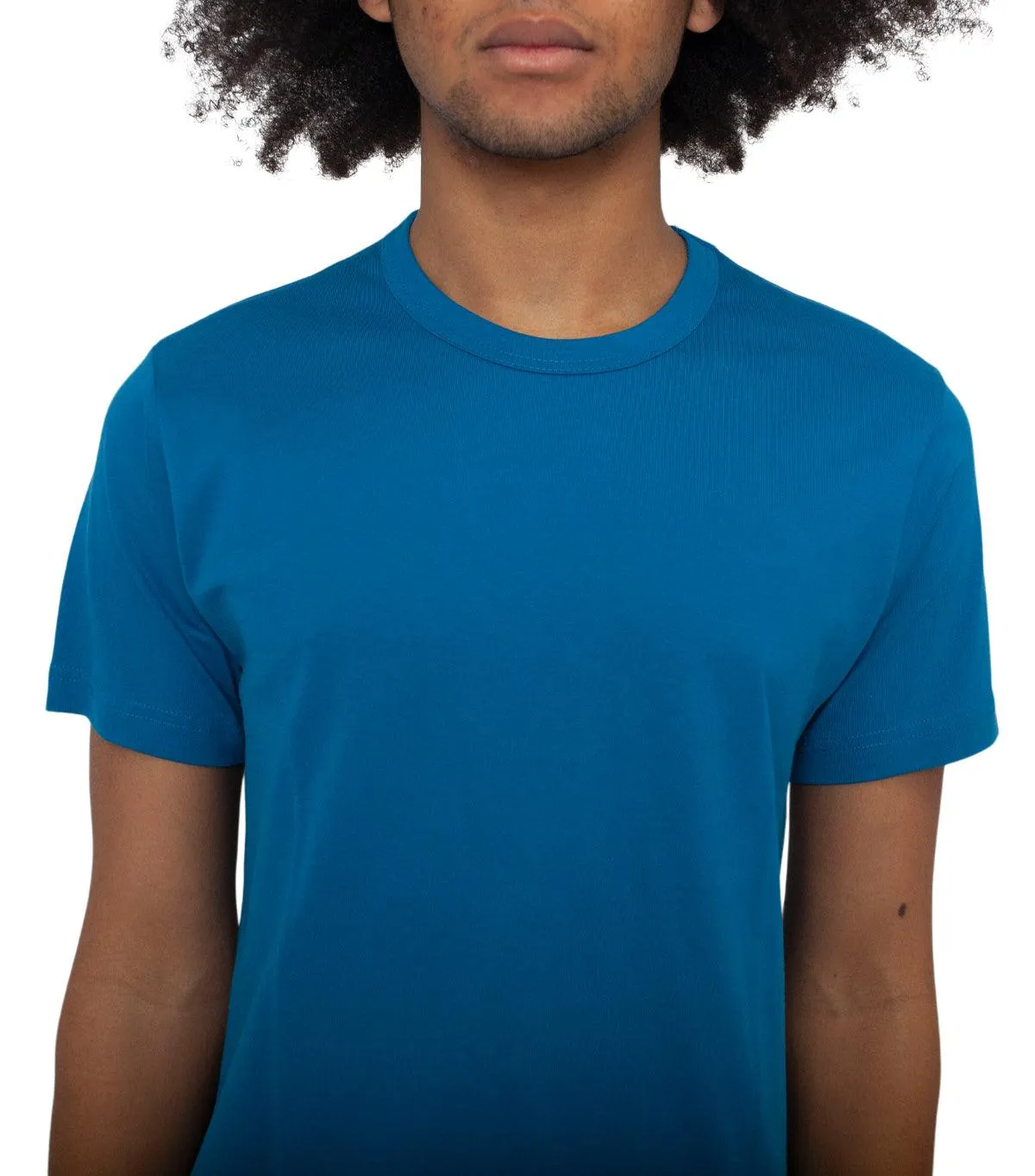 CdG SHIRT Rear Logo T-Shirt Blue Country Core