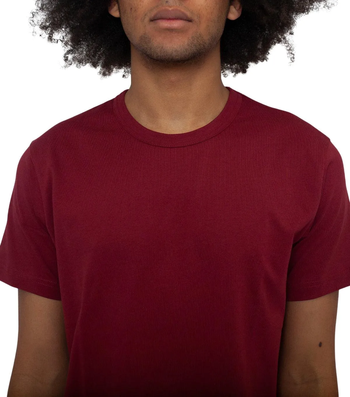 CdG SHIRT Rear Logo T-Shirt Burgundy Fairy Touch
