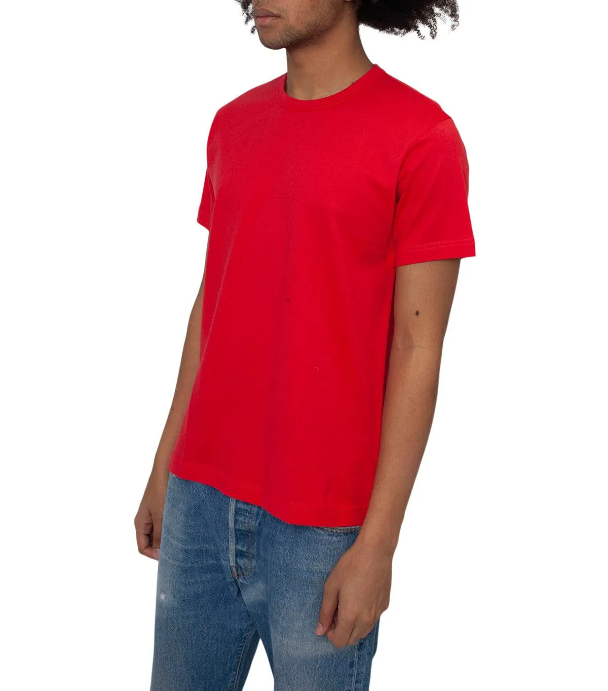 Pure Cotton OdorResistant Coating CdG SHIRT Rear Logo T-Shirt Red