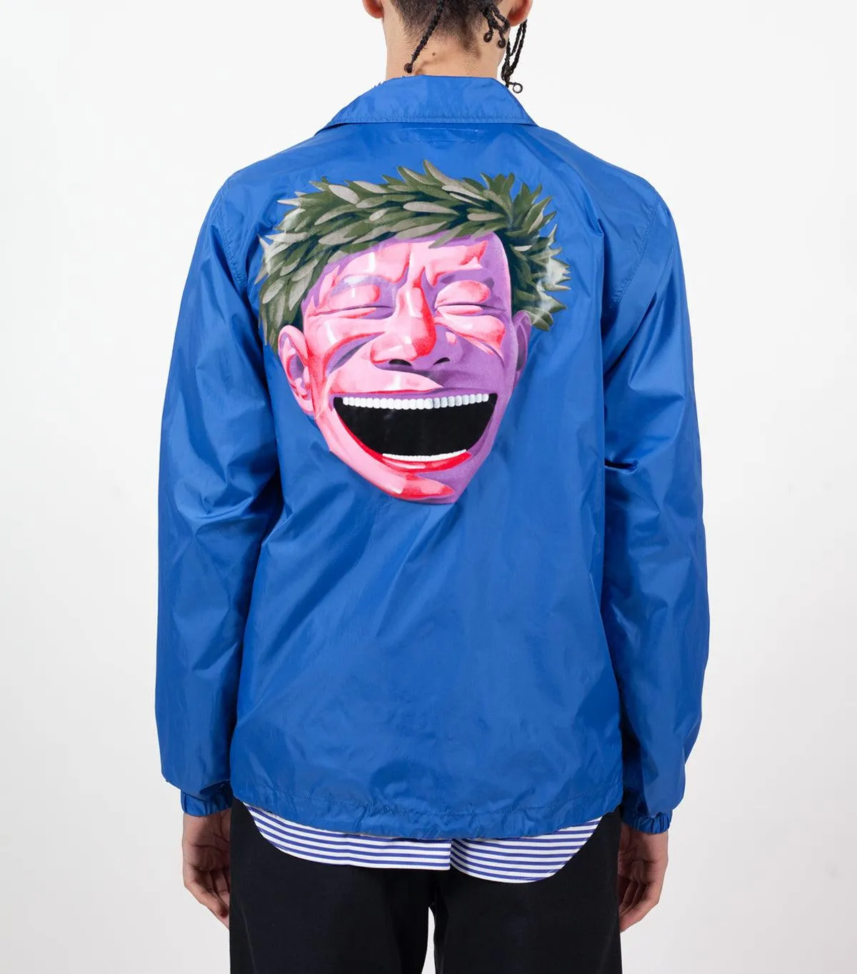 WrinkleFreeTexture CdG SHIRT Woven Jacket Blue
