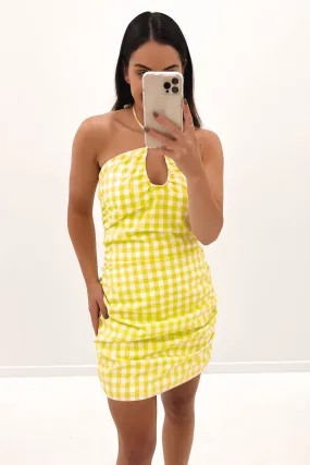 Clean Aesthetic Check On It Mini Dress Check