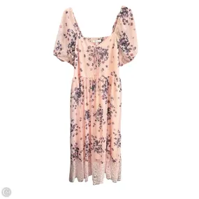 Luxurious Feel Dress Party Midi By Chelsea 28 In Pink, Size: L