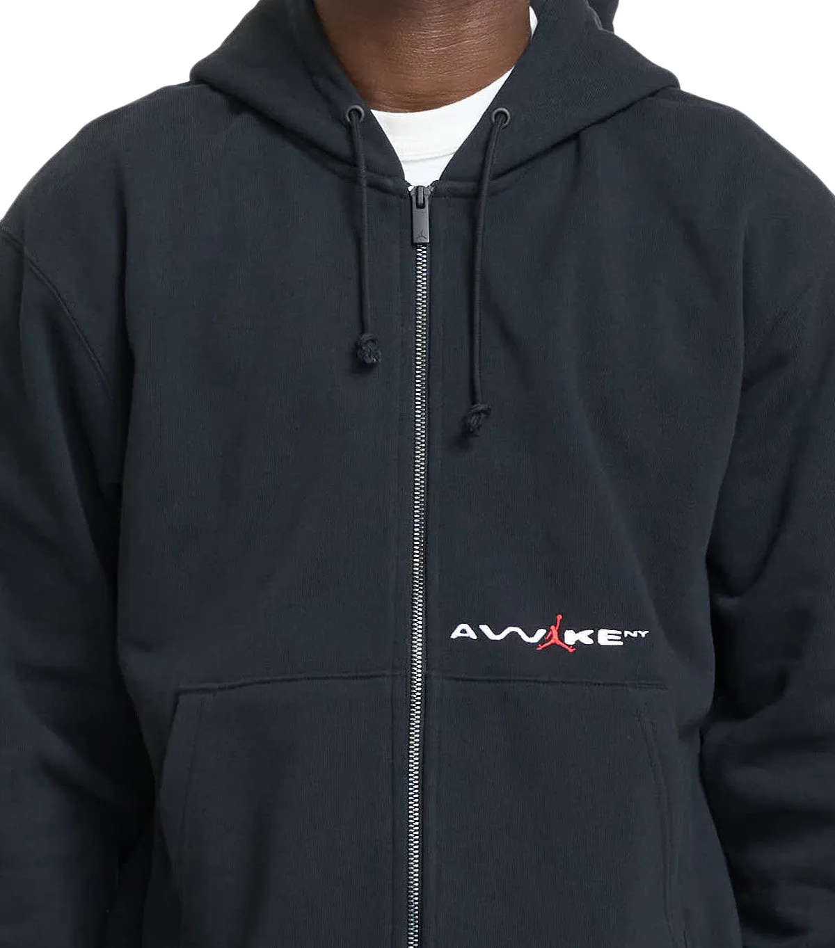 Jordan x Awake NY Hoodie Black AntimicrobialTreatment Stone Glow