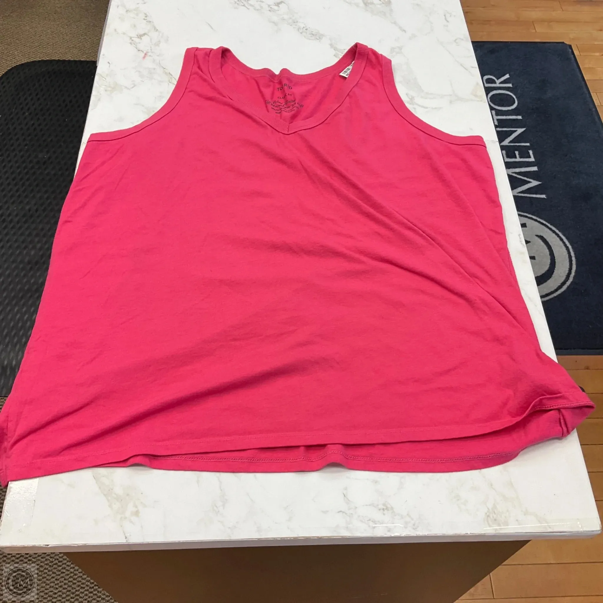Microfiber Blended Fabric Tank Top By Torrid In Pink Pattern, Size: 4x
