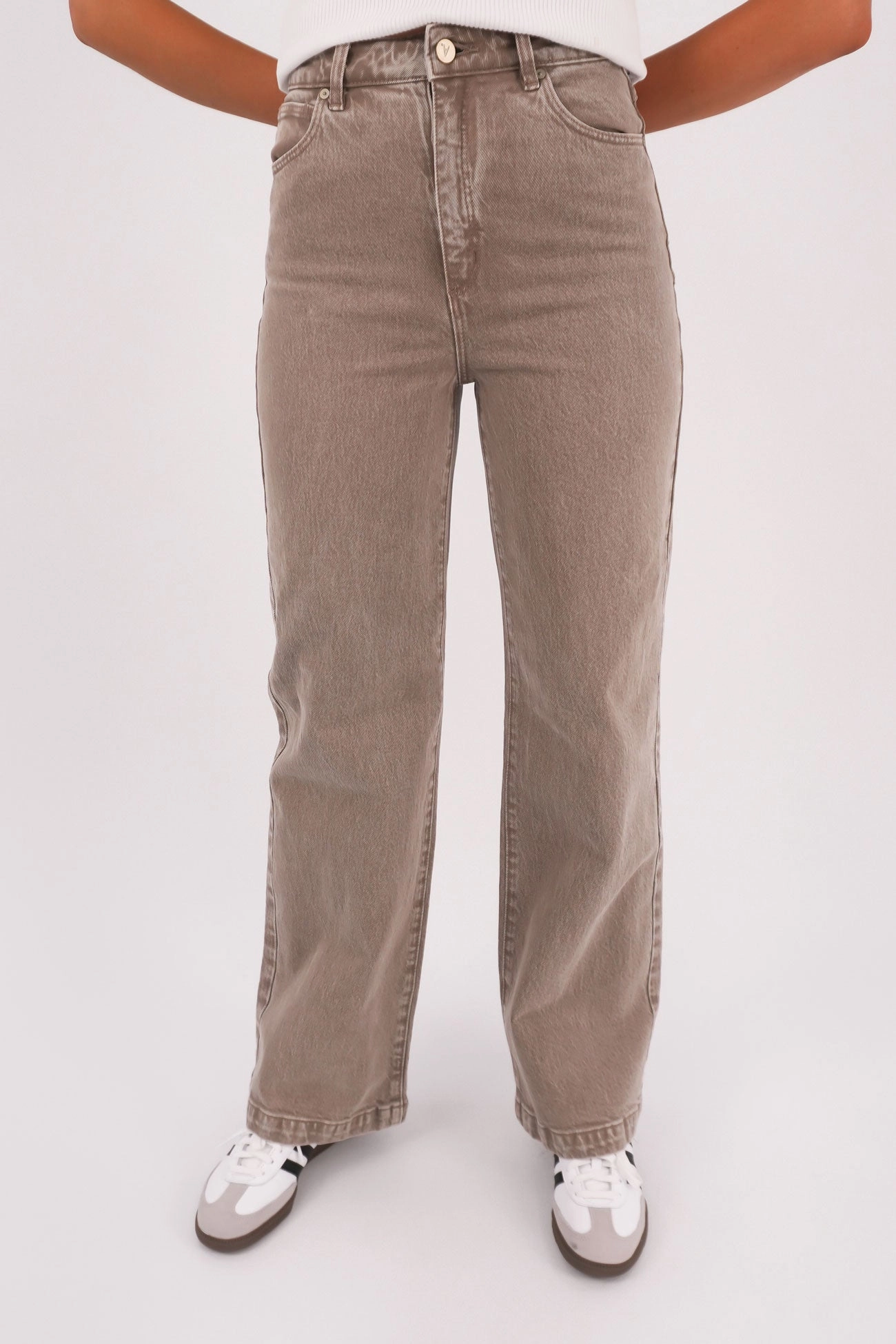 Home Comfort Teen Outfit Trend Neutral A 94 Wide Jean Mushroom