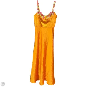 Dress Casual Midi By Clothes Mentor In Orange, Size: S Open-back Style Upgrade