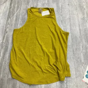 UltraSoft Texture Beach Ease Athletic Tank Top By Calia In Yellow, Size: Xs
