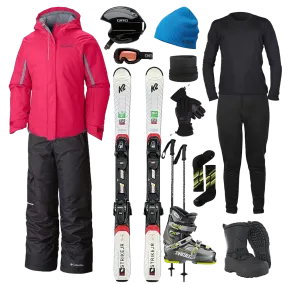 Columbia The Works Package w/ Pants - Girl's Ski Global Cool Chill Fit
