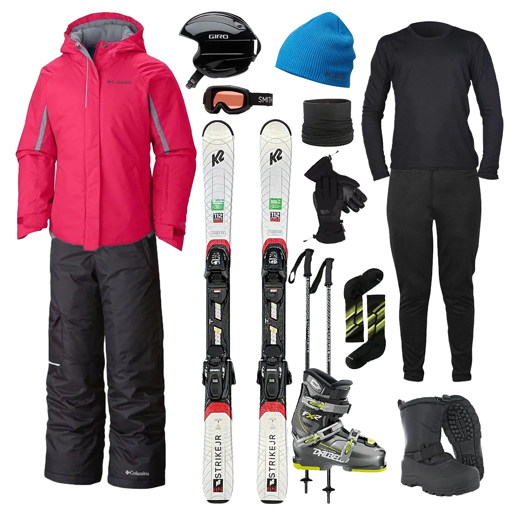 Columbia The Works Package w/ Pants - Girl's Ski Global Cool Chill Fit