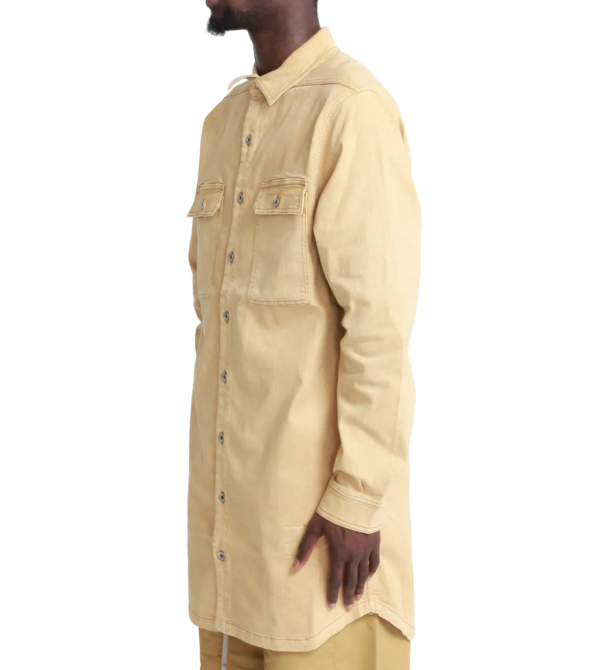 Rick Owens DRKSHDW Jumbo Outershirt Mustard Myth Soul