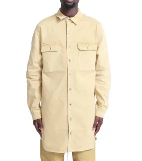 Rick Owens DRKSHDW Jumbo Outershirt Mustard Breathable fabric