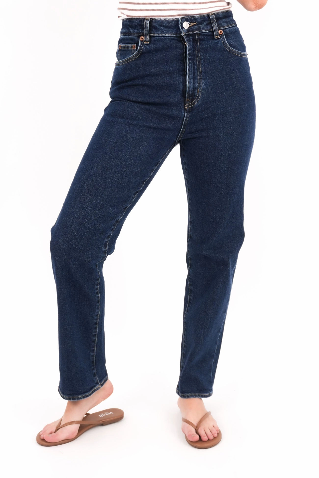 Hi Straight Crop Jean Endless Indigo High Durability