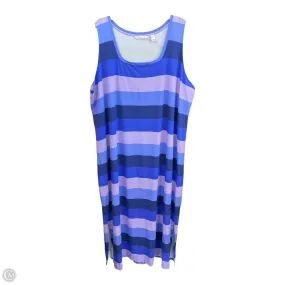 V Neckline Dress Casual Maxi By Isaac Mizrahi Live Qvc In Multi-colored, Size: 3x