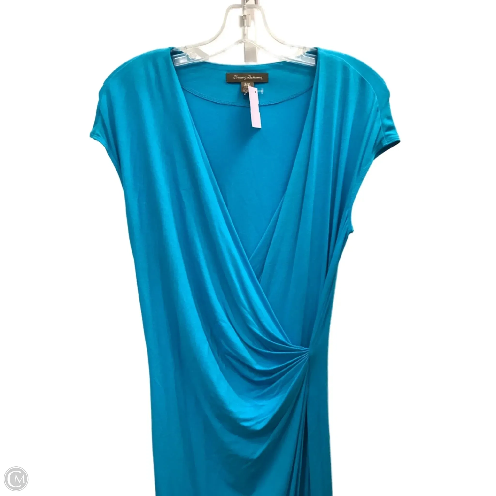 CrossBackStructure Serene Ease Dress Casual Midi By Tommy Bahama In Blue, Size: S
