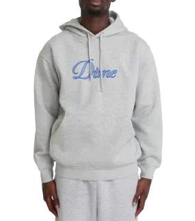 Dime Cursive Logo Hoodie Heather Grey Pure Core New Yorker