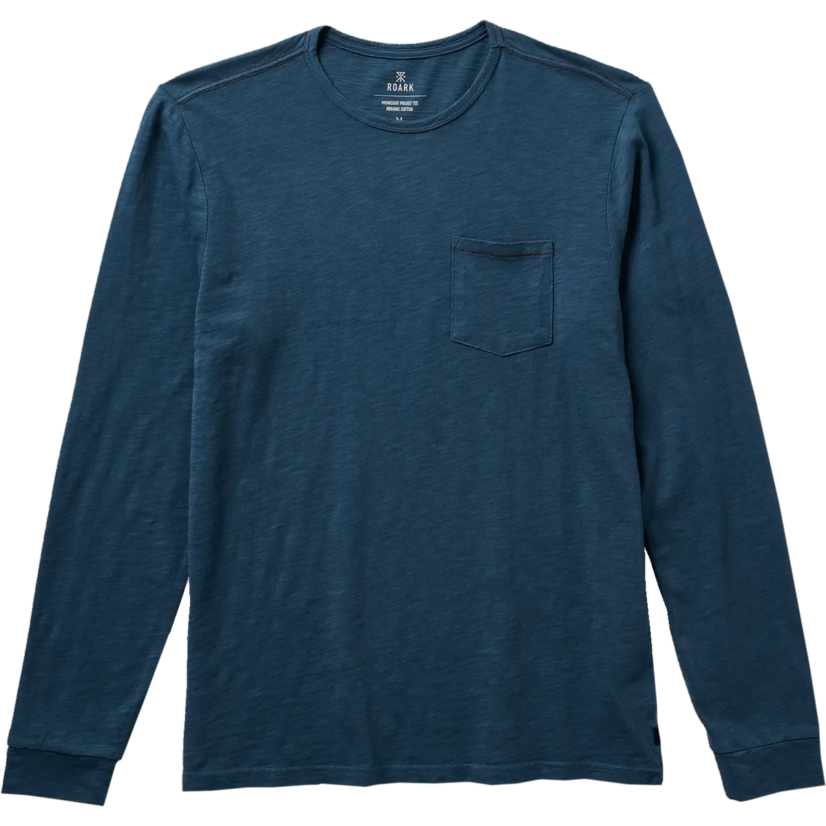 Men's Well Worn Midweight Organic Long Sleeve Tee ElasticBinding Clean Cut