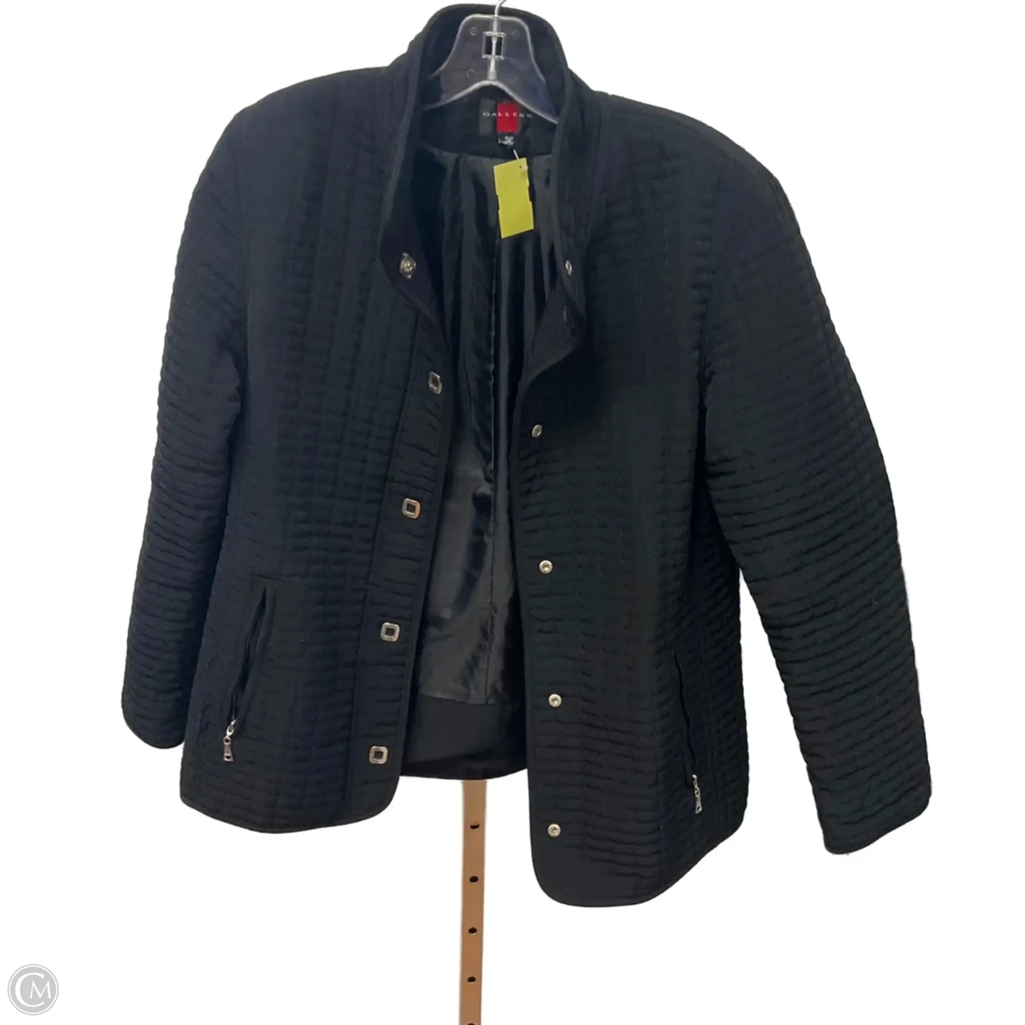Jacket Puffer & Quilted By Gallery In Black, Size: M Flexible Daily Fit Commuter Friendly Look