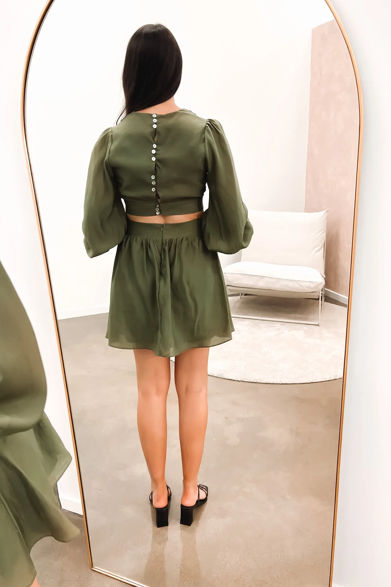 Lightweight Fit Worthington Mini Dress Olive