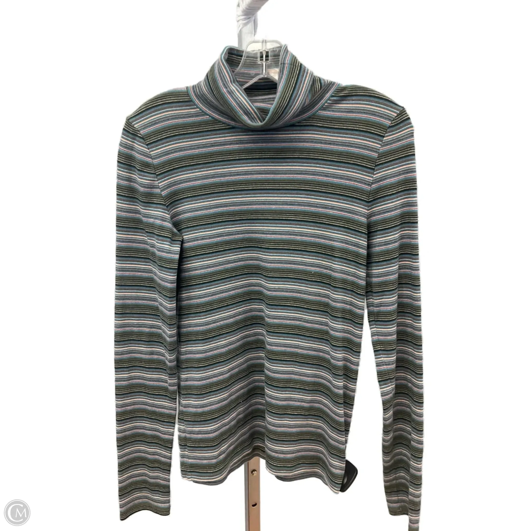 british retro Top Long Sleeve By Madewell In Striped Pattern, Size: M