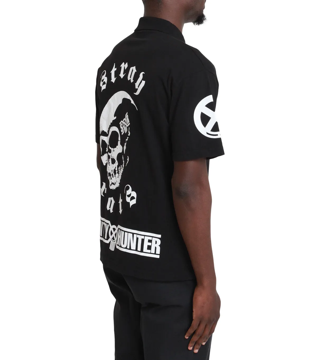 Stray Rats x Bounty Hunter SR Polo Black Comfort Fit Poise Fit