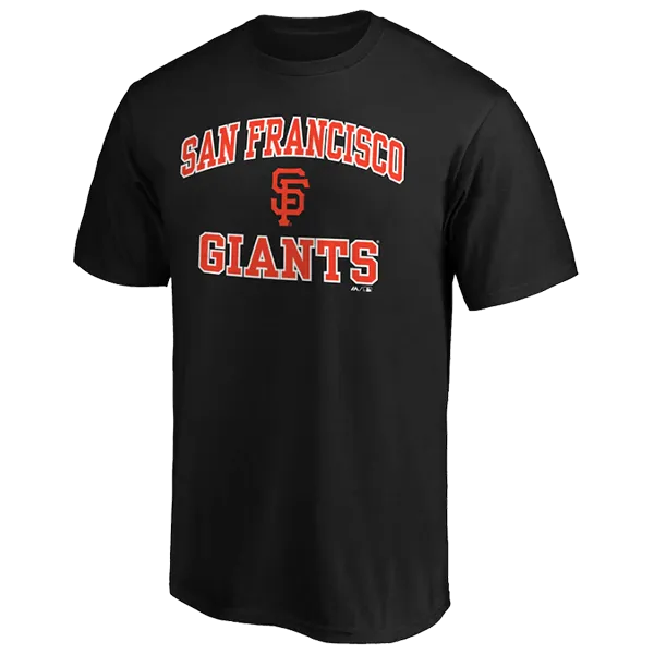 Men's Giants Cotton Heart and Soul Tee Bold Step Hygienic Finish
