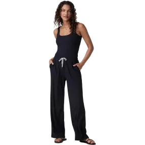 FlexibleCuff DoubleLayeredEdging Women's Pose Scoop Jumpsuit
