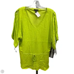 Adaptive Fit Technology Top Short Sleeve By Nina Leonard In Green, Size: Xl