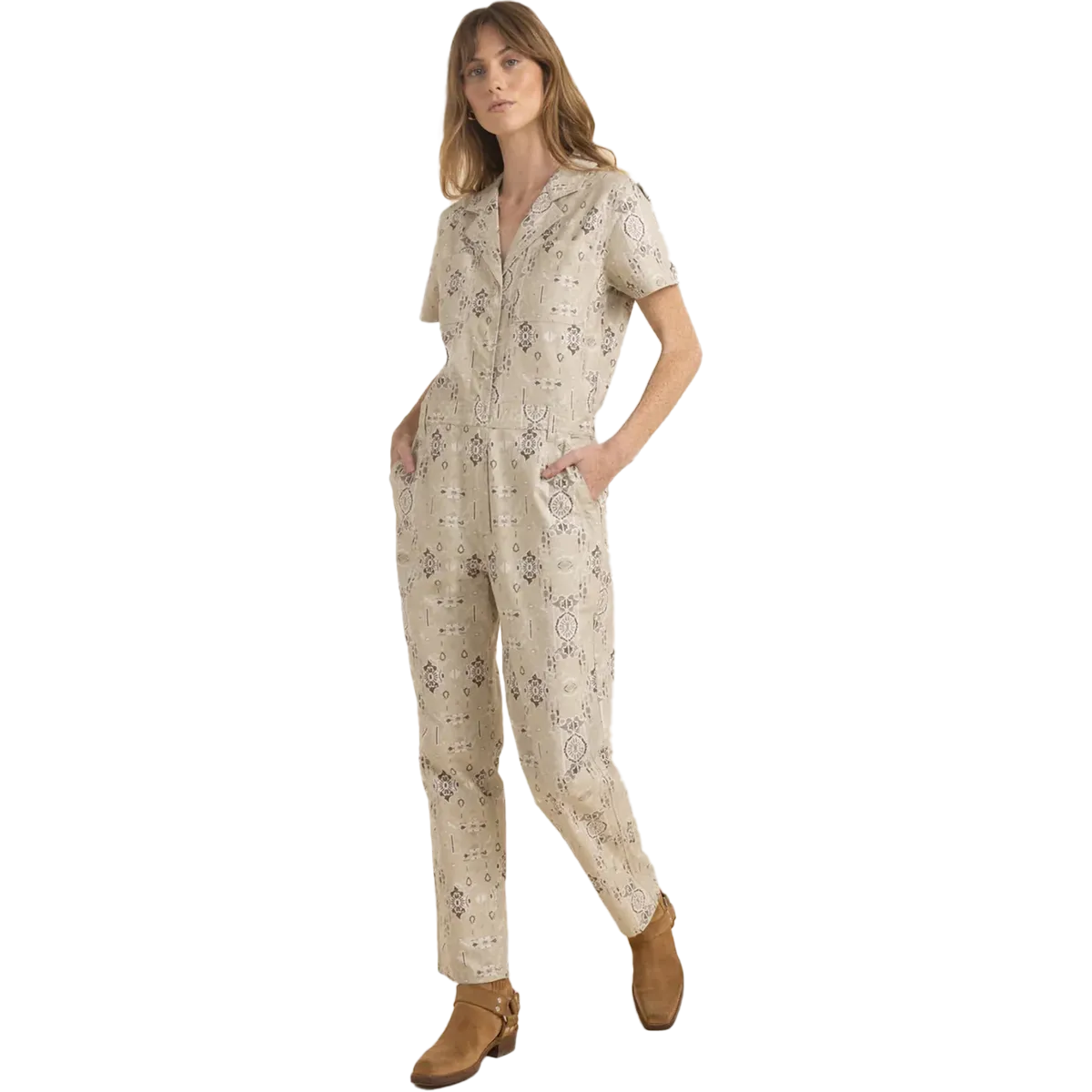 Women's Layover Short Sleeve Jumpsuit OdorControl Technology