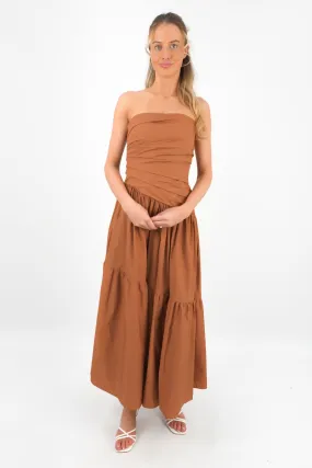 Pamela Maxi Dress Chocolate Perfect Mood