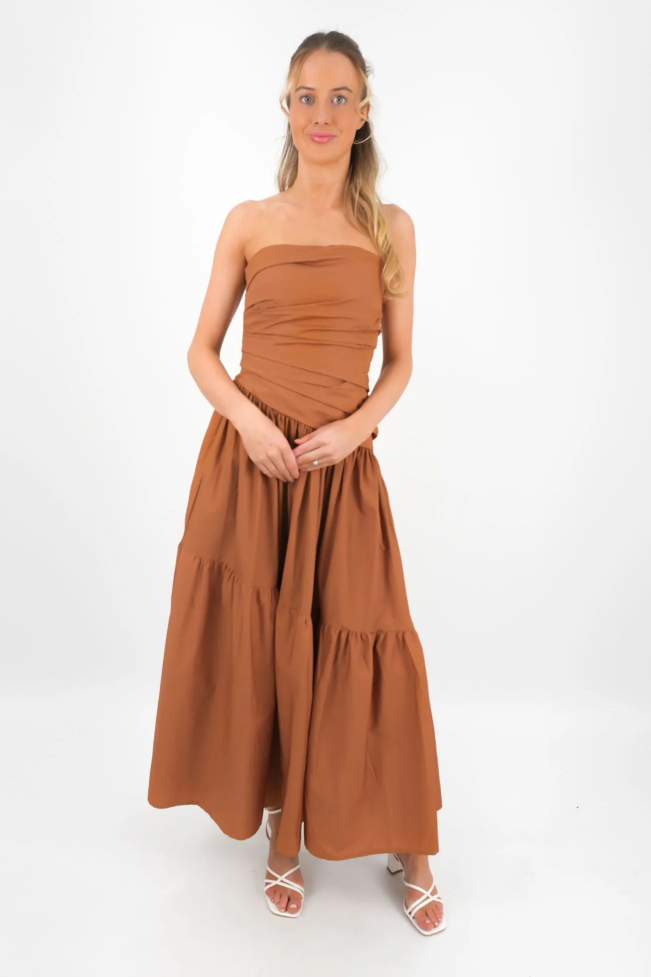 Pamela Maxi Dress Chocolate Grace Color