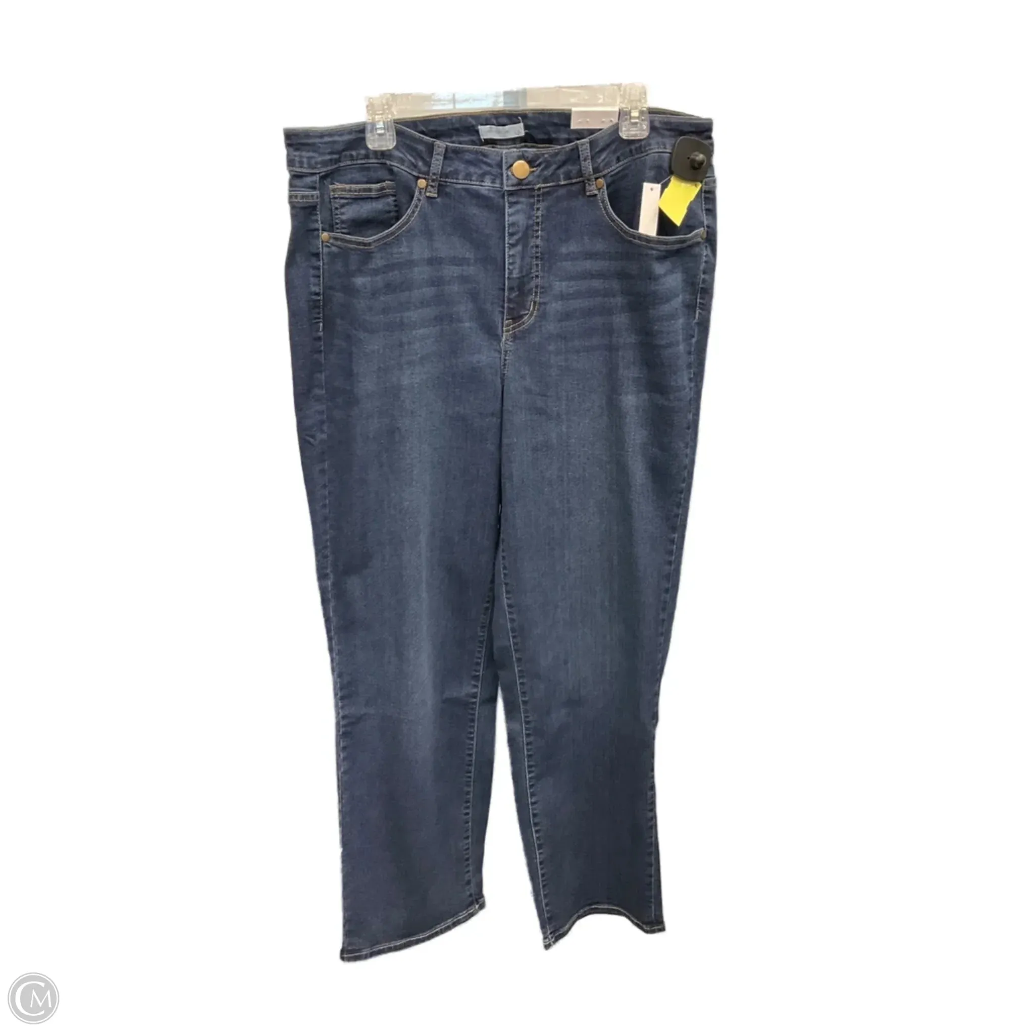 Regular Fit Jeans Straight By Westport In Blue Denim, Size: 16