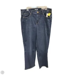 Heat Control TailoredSilhouette Jeans Straight By Westport In Blue Denim, Size: 16