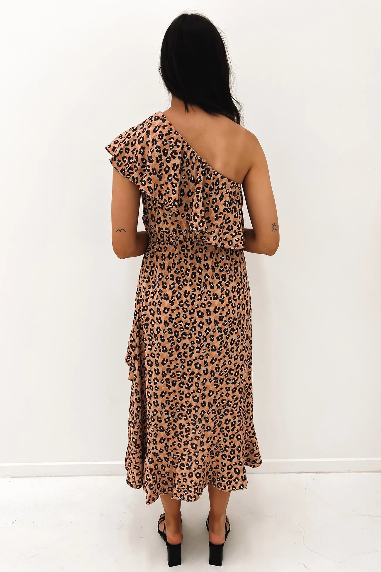 Modern Edge Sandee Midi Dress Leopard