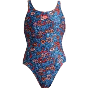 Forest Air Youth Micro Floral Tech Back One Piece