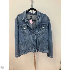 Jacket Denim By Gap In Blue Denim, Size: Xxl Leader Fit