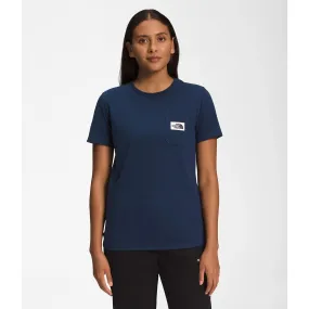 The North Face 2023 Women??s Short Sleeve Heritage Patch Pocket Tee Shirt Kid Play AntiSnag Threading