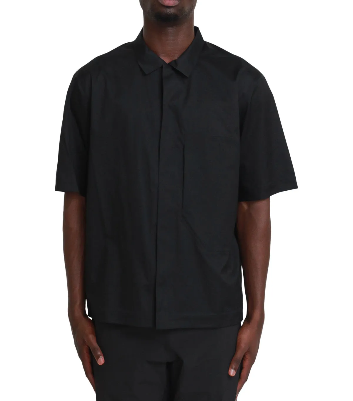 Arc'teryx Veilance Demlo Short Sleeve Shirt Black UV Protection Flex Fit