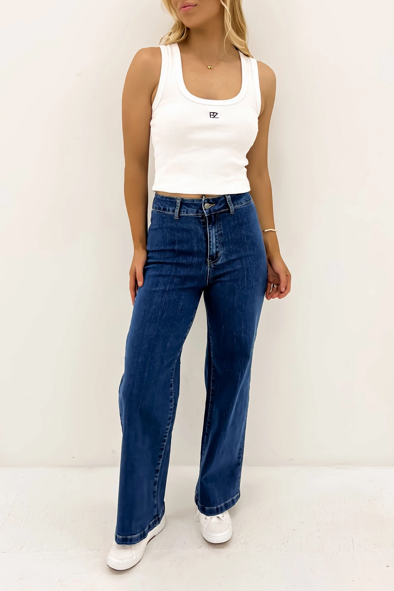 Leith Denim Jean Dark Blue Street Casual Go-To Choice
