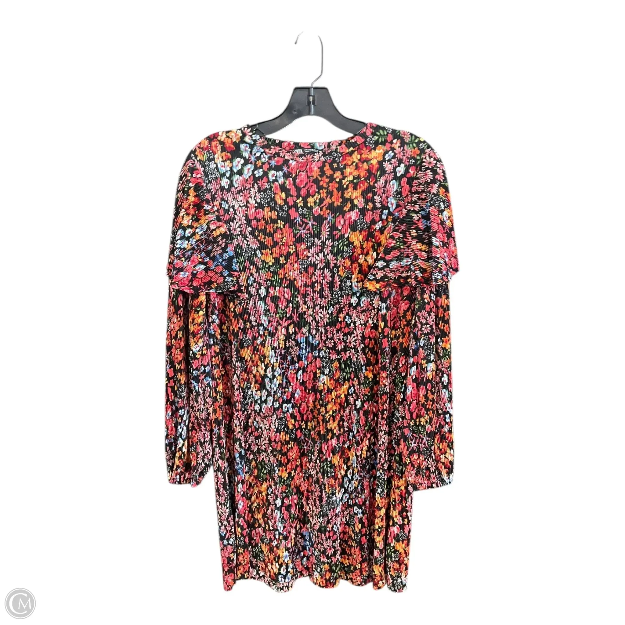 Dress Party Short By Zara In Floral Print, Size: S Sleek Touch