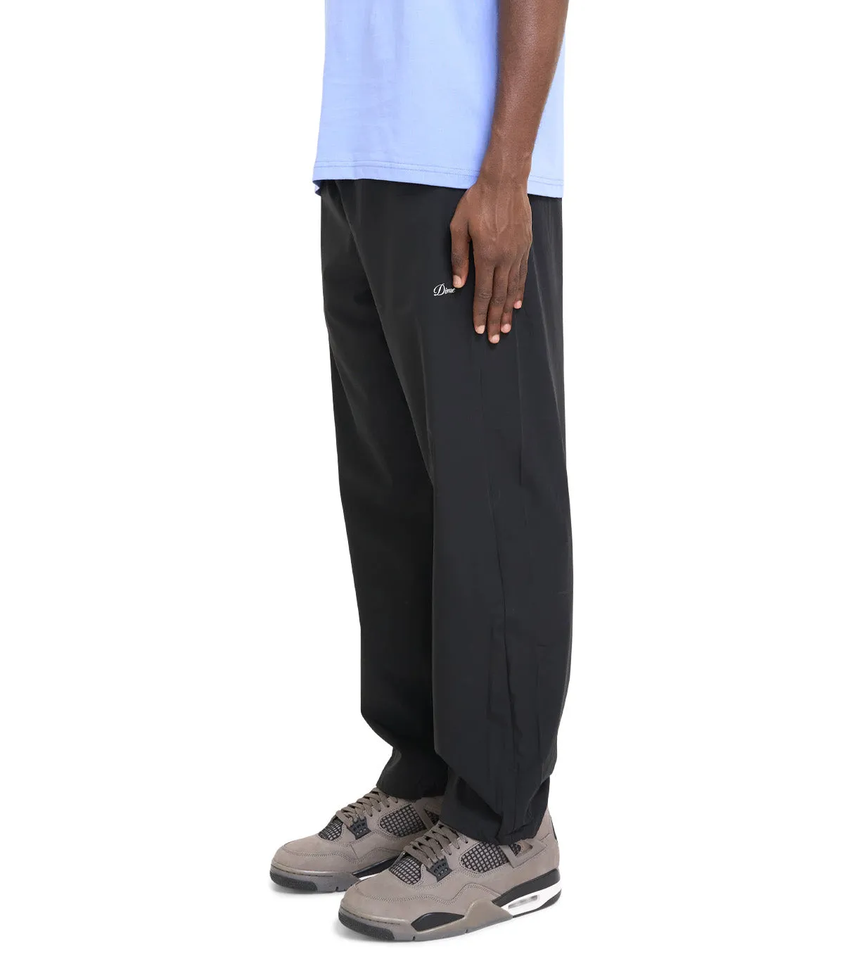 Durable Reinforced Edges Dime Athletic Zip Pants Black