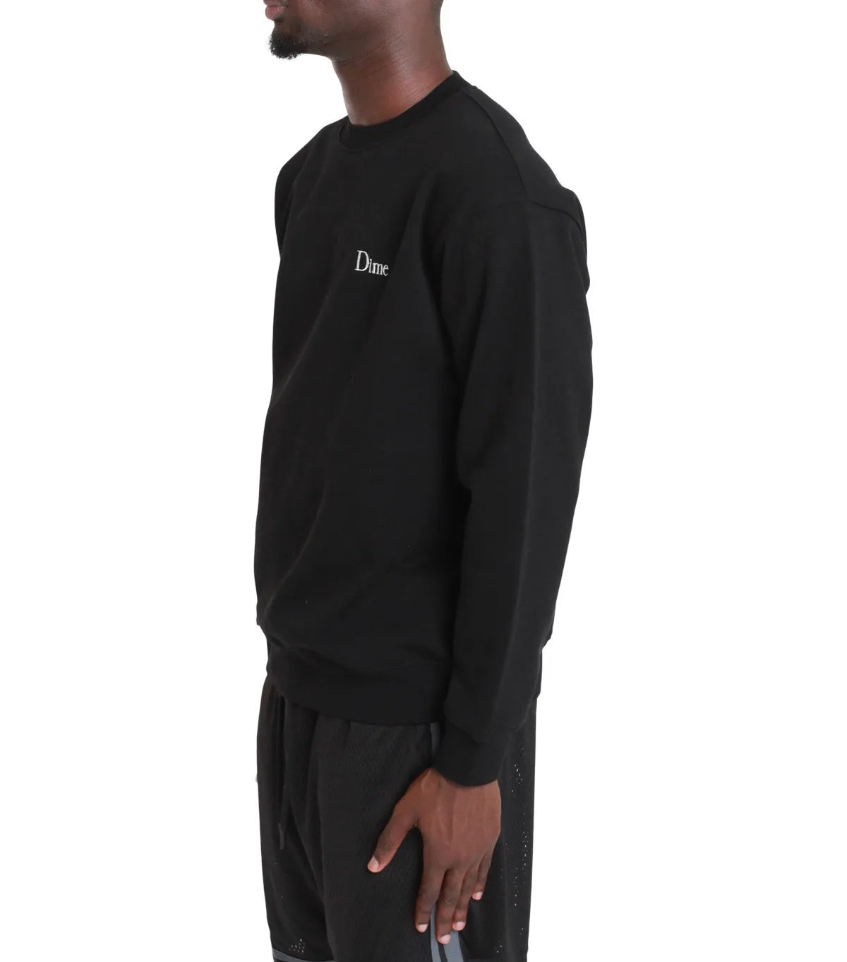 Evening Glow Teacher Chic Dime Classic Small Logo Crewneck Black