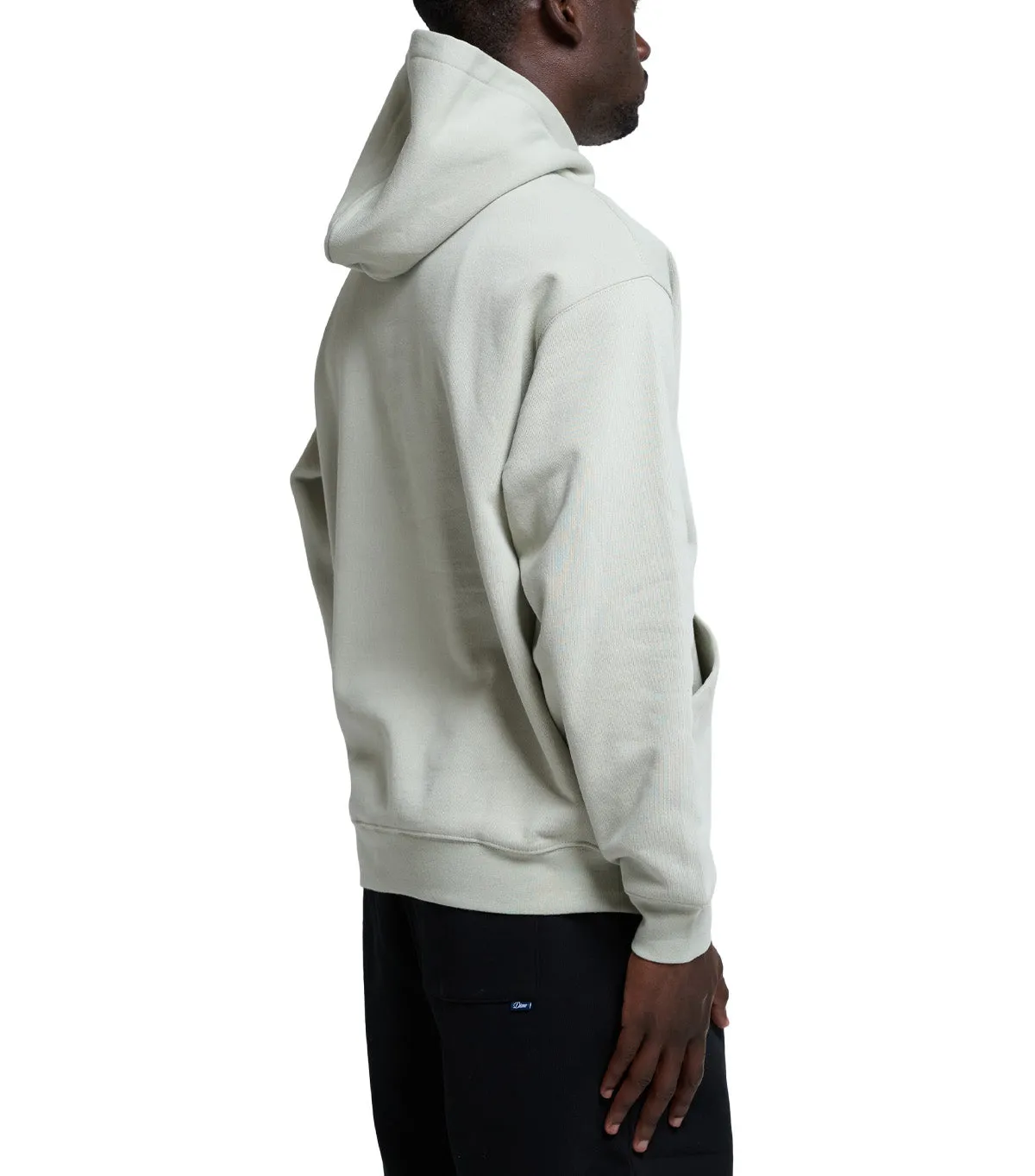 Dime Cursive Hoodie Charcoal Moss Travel Proof EcoConscious Production