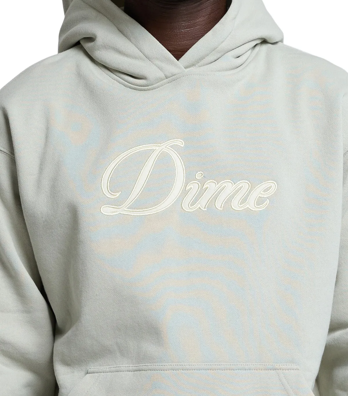 Plane Mood UVProtectionCloth Dime Cursive Hoodie Charcoal Moss