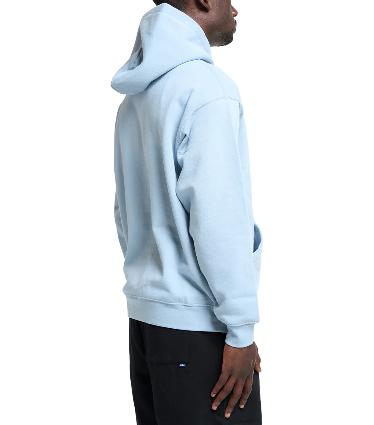 Dime Cursive Small Logo Hoodie Blue Fog Zen Ease