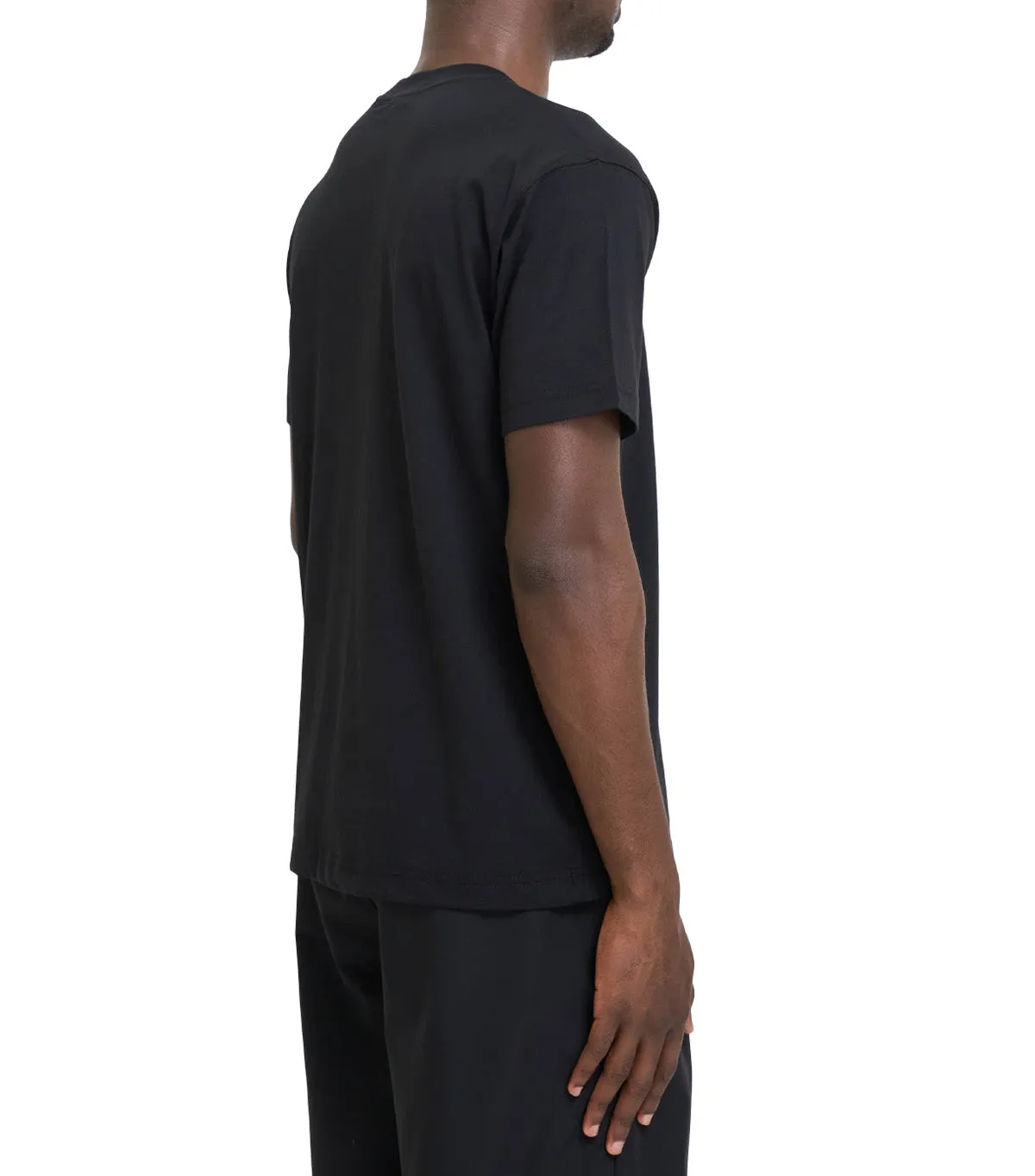 Reuse Mode Quiet Luxury Dime Cursive Small Logo T-Shirt Black