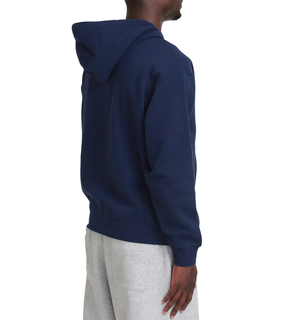 Dime Cursive Zip Hoodie Navy Smile Ease Baby Soft