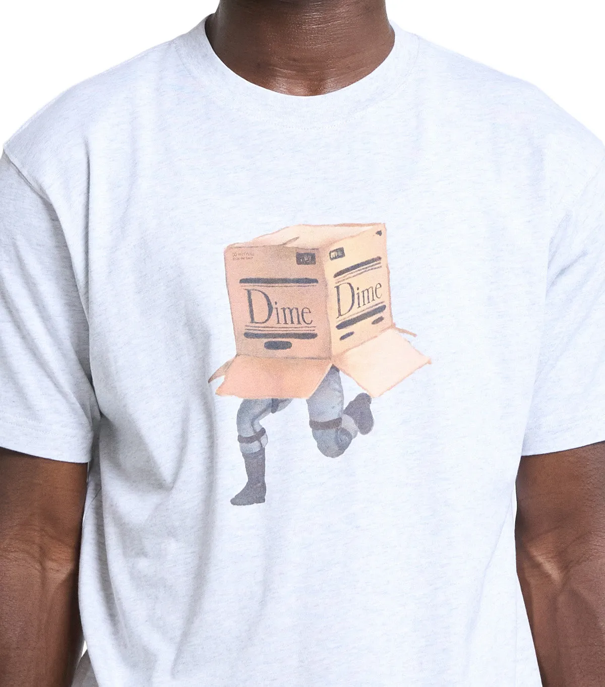 Reinforced Hem Dime Solid T-Shirt Ash